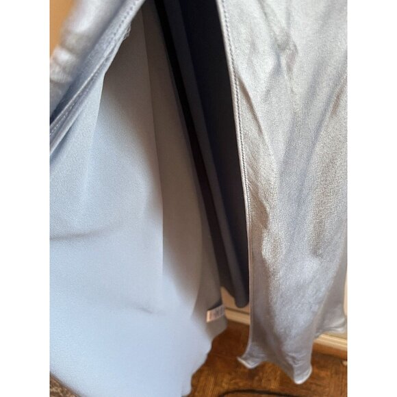 Shona Joy La Lune Asymmetrical Gathered Maxi Dress in Blue Size 2 - Picture 11 of 16